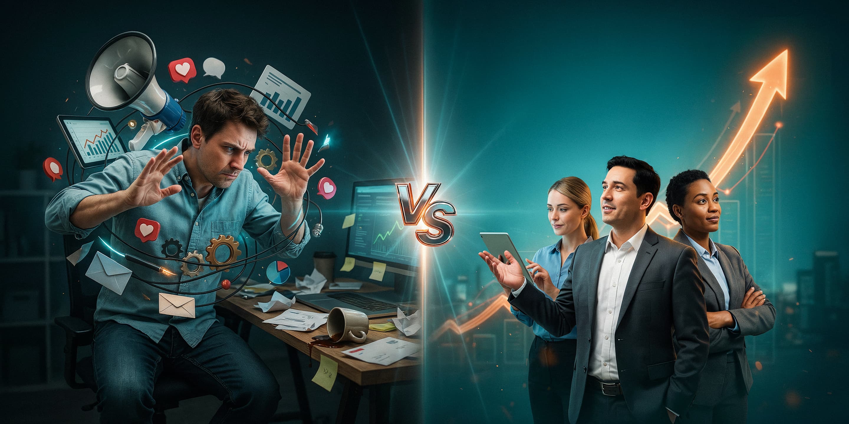 Comparison of DIY marketing versus hiring a marketing agency for small businesses