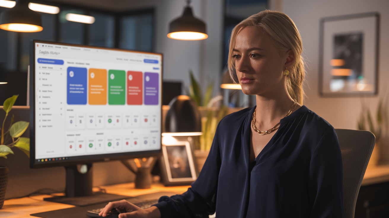 Service business owner reviewing Google Ads keyword strategy on a computer