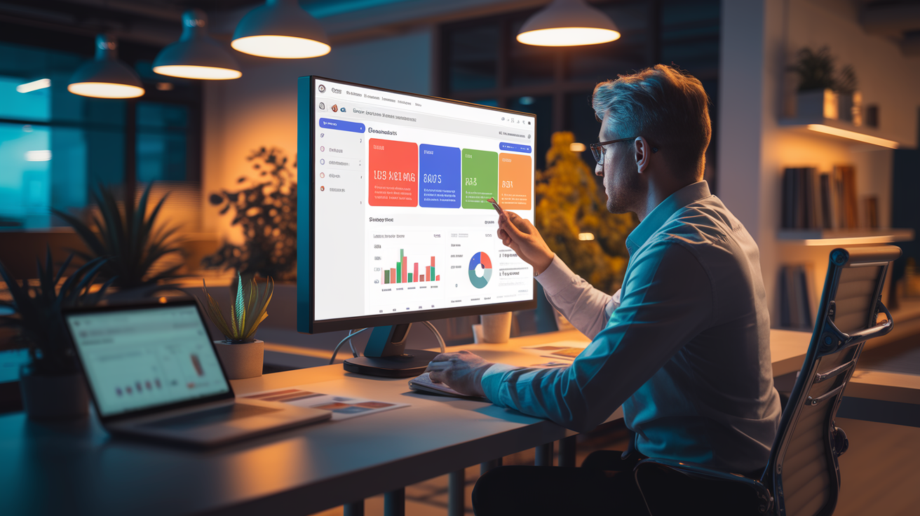 Laptop screen showing rising Google Ads cost-per-click analytics for a service business